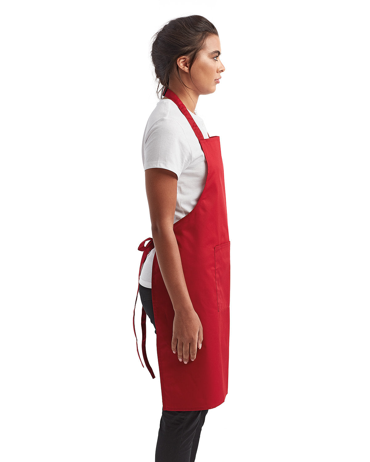 Reprime RP154 Unisex Recycled Bib Apron with Pocket - Eco-Friendly Kitchen & BBQ Apron for Cooking, Grilling, Gardening & DIY Projects | Artisan Collection