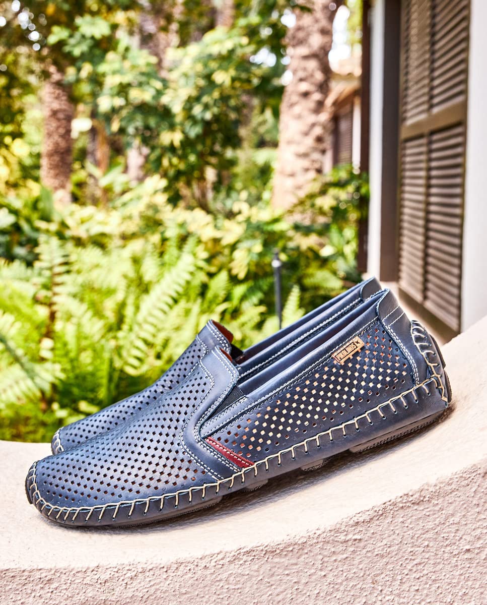 PIKOLINOS Men's Leather Loafers - Jerez Style Comfortable Slip-On Shoes for Casual & Business Wear