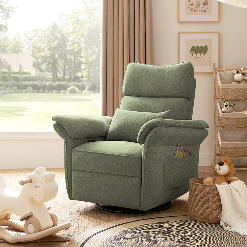 Comfortable Baby Nursery Power Glider Recliner - Perfect for Nursing, Rocking & Bonding with Your Newborn - Ideal for Nurseries, Bedrooms & Living Rooms