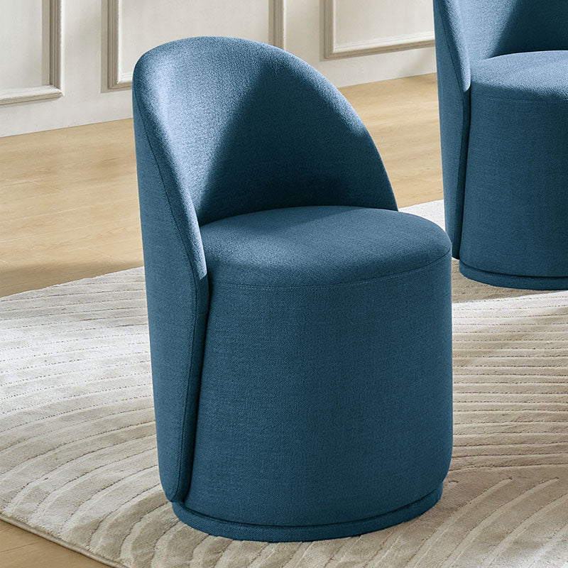 Modern Curved Back Swivel Dining Chair - Ergonomic Comfort for Kitchen, Dining Room & Office - Perfect for Home Decor & Entertaining Guests