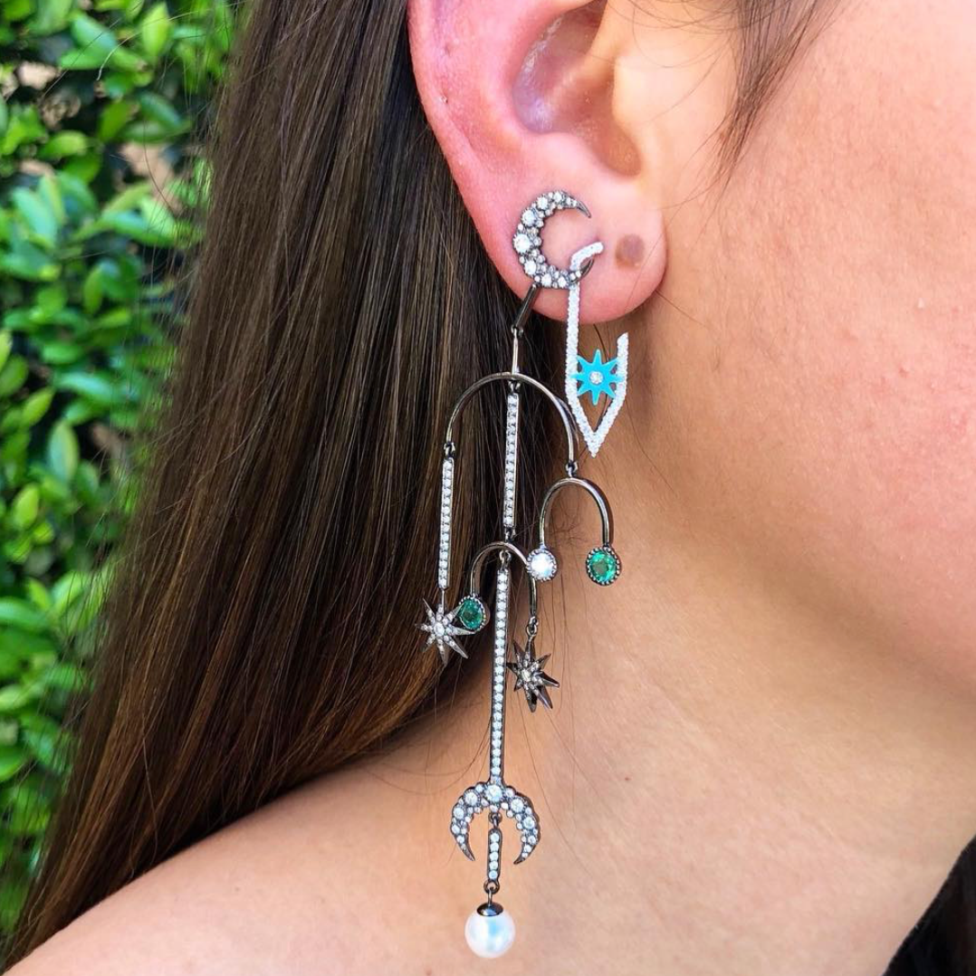 Sparkling Star Hook Earrings for Women - Dainty Gold Plated Celestial Jewelry - Perfect for Parties, Date Nights & Everyday Wear