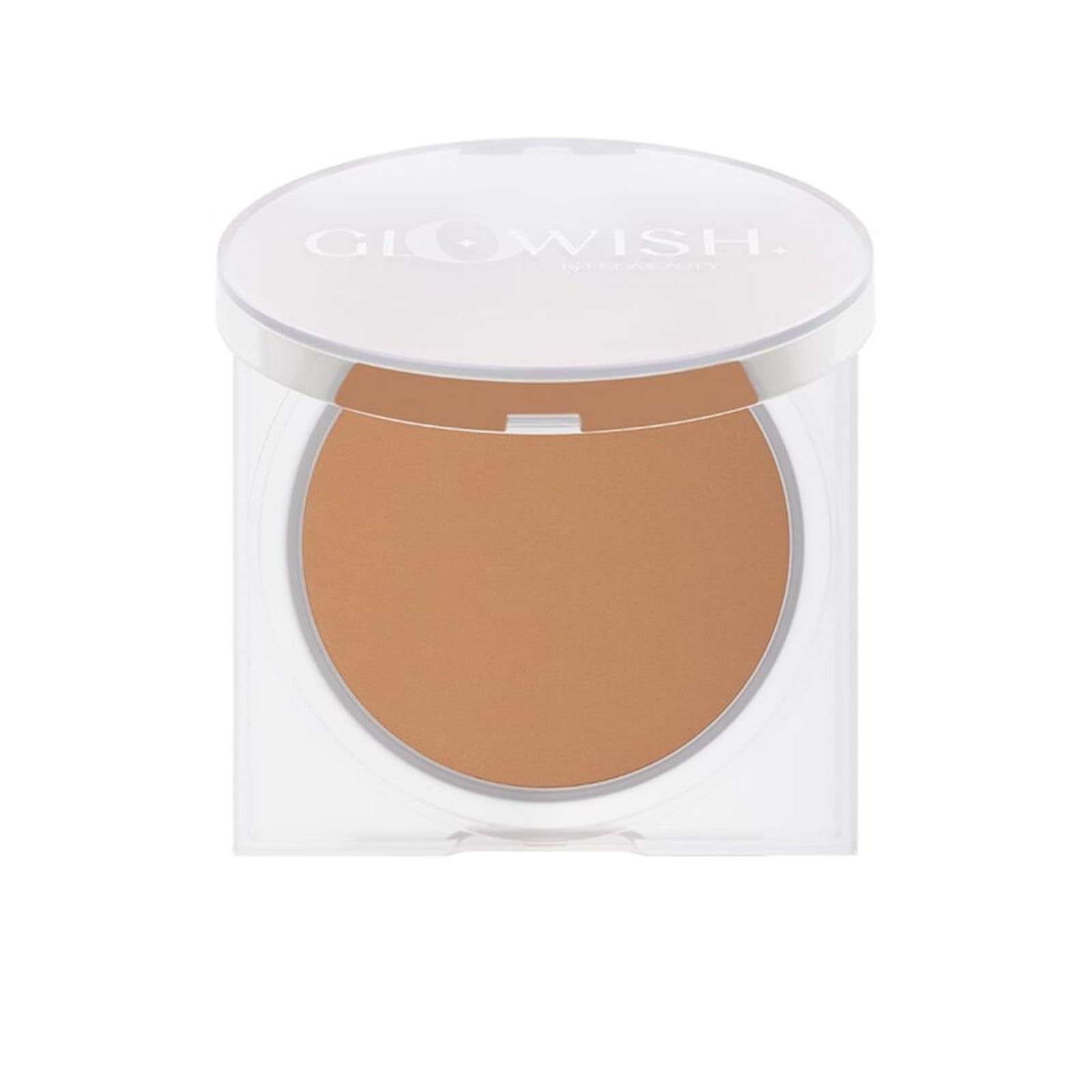 HUDA BEAUTY GloWish Lightweight Blurring Pressed Powder - Medium-Tan Shade 06 | Oil Control & Pore Minimizing | Perfect for Everyday Wear & Photo-Ready Makeup