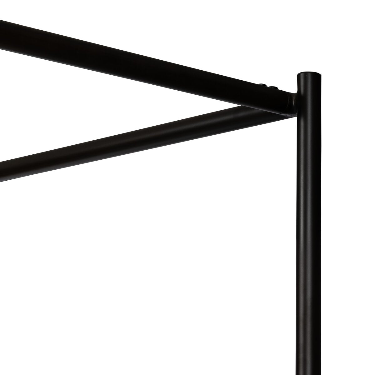 Anders Canopy Bed King Size - Natural Knoll Wood Frame - Elegant Bedroom Furniture for Master Suite or Guest Room
