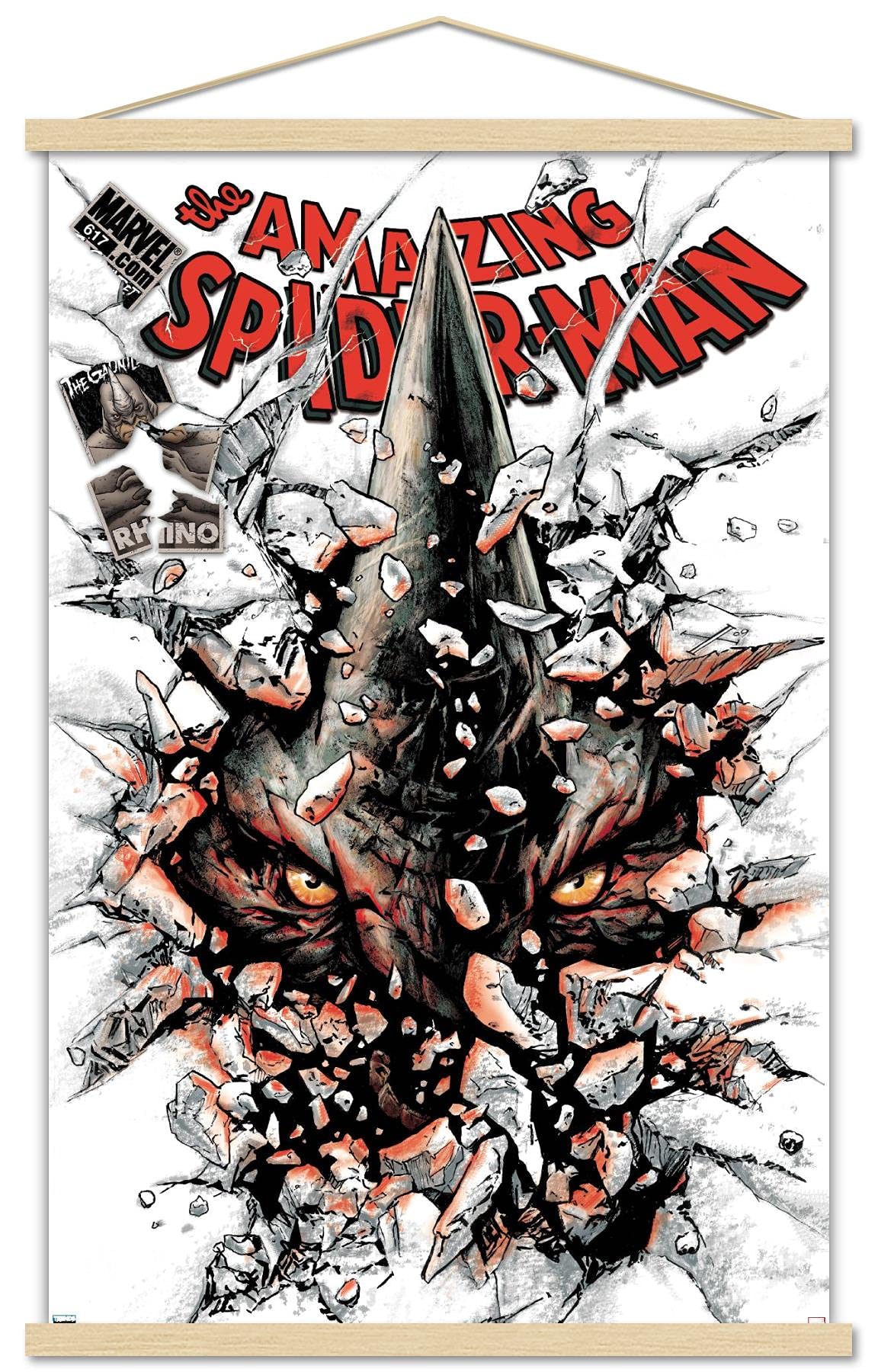 Marvel Comics Rhino - The Amazing Spider-Man #617 Wall Poster with Magnetic Frame - 22.375