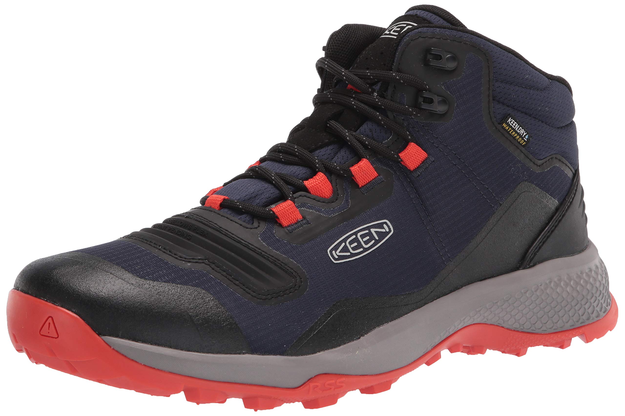KEEN Men's Tempo Flex Mid Height Lightweight Waterproof Hiking Boots - Comfortable Outdoor Trekking Shoes for Men - Perfect for Hiking, Camping & Trail Adventures