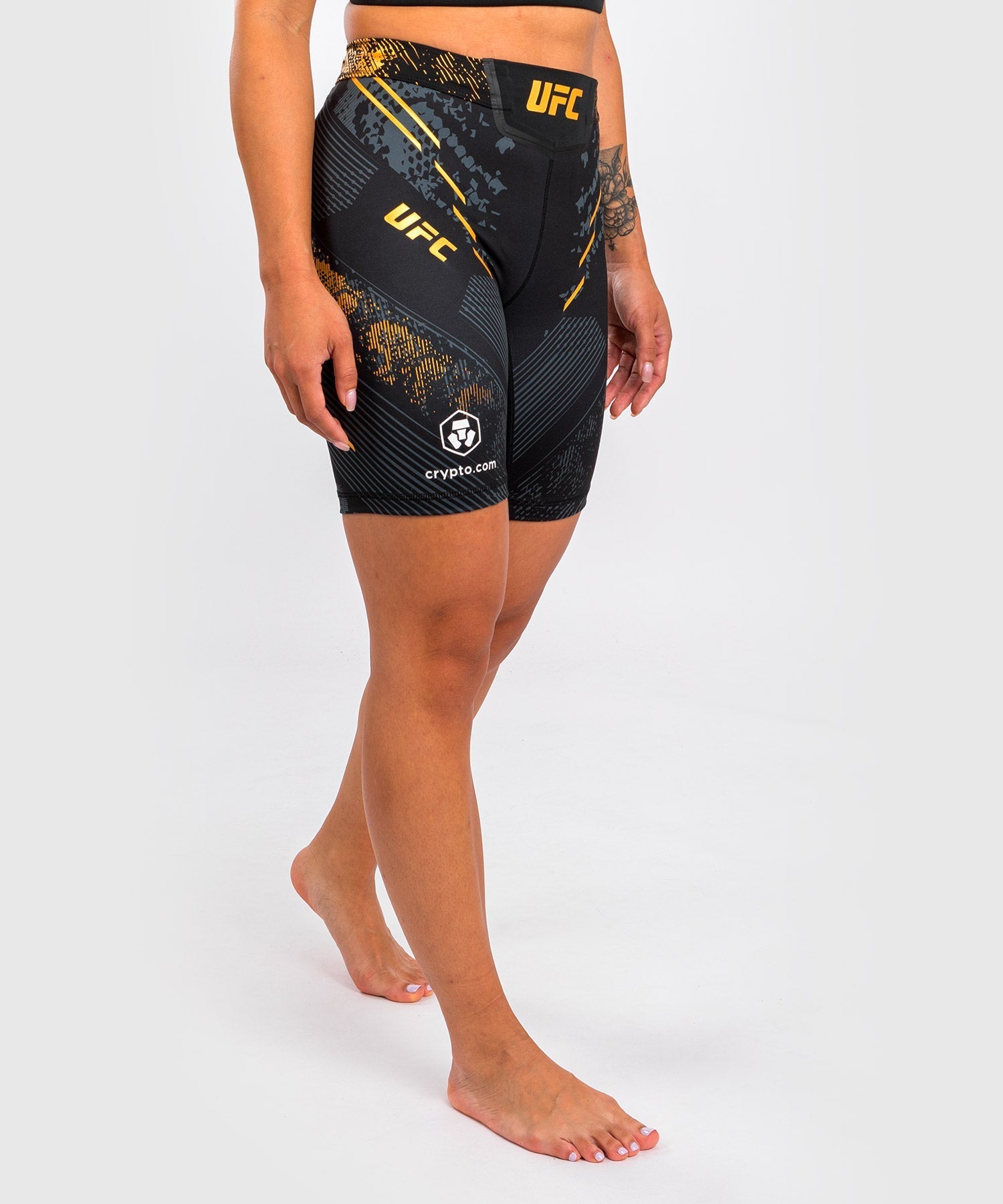 Venum UFC Adrenaline Personalized Authentic Women's Fight Night Vale Tudo Shorts - Long Fit Champion MMA Training & Competition Gear for UFC Fans