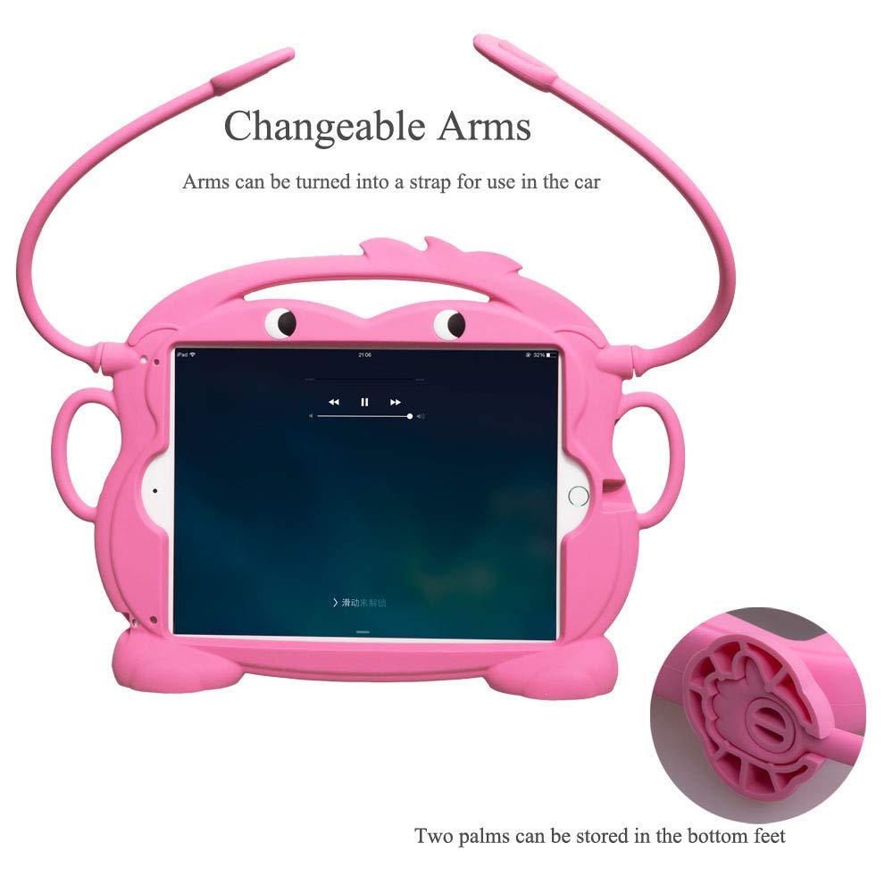 Shockproof Cartoon Monkey iPad Case - Compatible with iPad 7th Gen 10.2