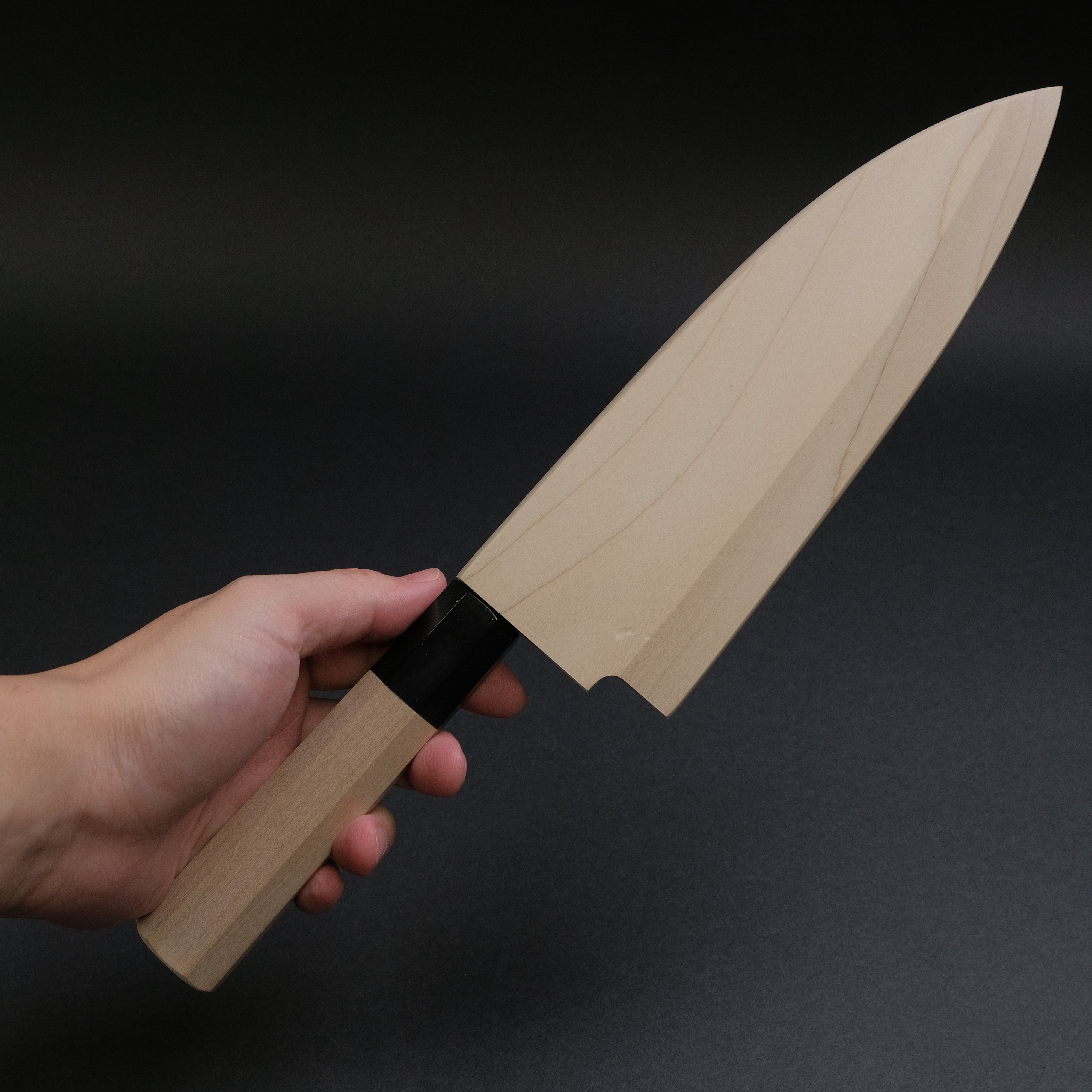 Hitohira Togashi Blue #2 Deba Knife 165mm - Japanese Chef Knife with Ho Wood Handle & Saya Sheath - Perfect for Sushi, Fish Filleting & Japanese Cuisine