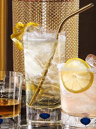 Orrefors Intermezzo Blue Personalized 13oz Highball Glass - Custom Engraved Crystal Drinking Glass for Cocktails, Water & Juice - Perfect for Weddings, Anniversaries & Home Bar Decor
