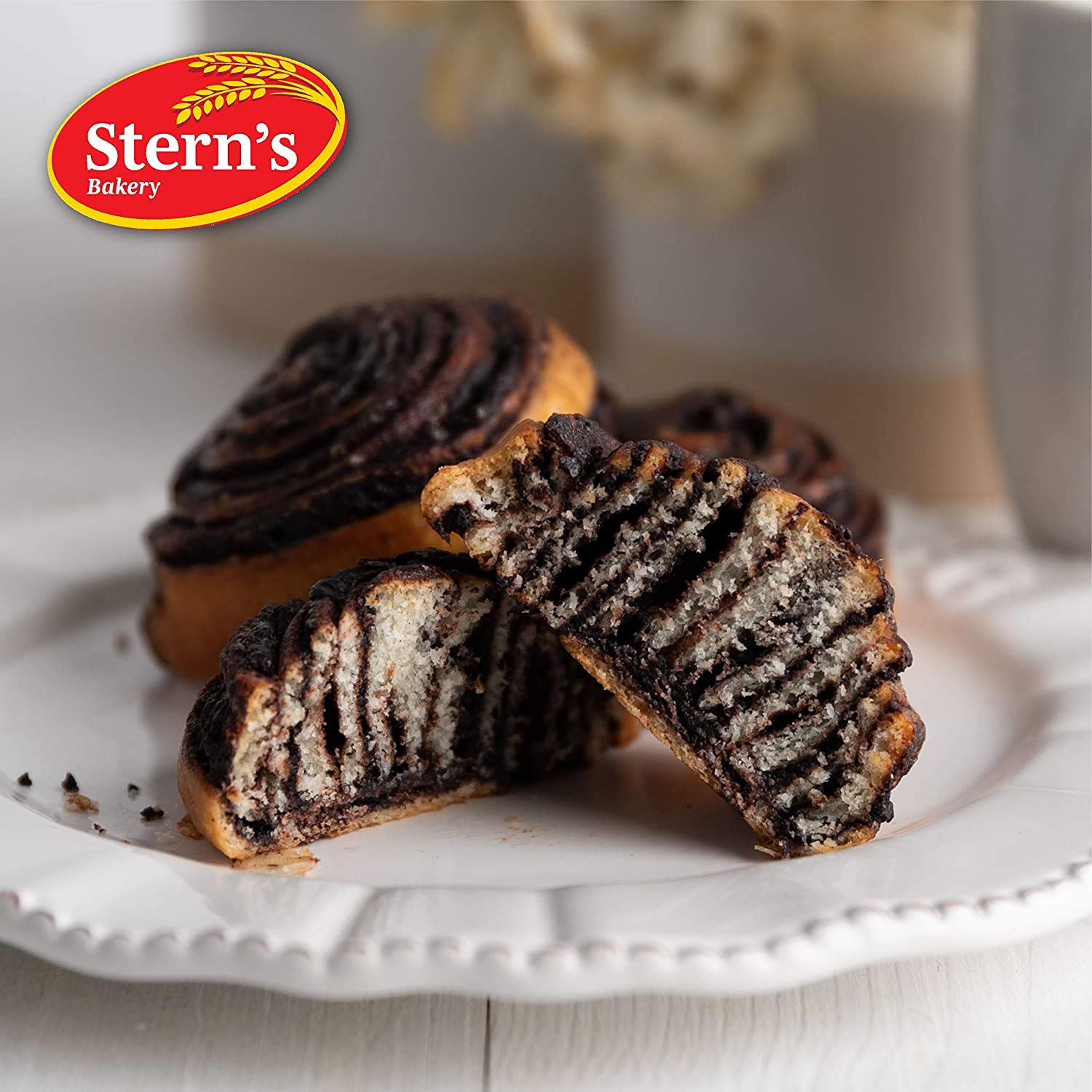Delicious 1.5 Oz Chocolate Croissant Snacks - Dairy Free & Nut Free Pastries by Stern's Bakery (80 Count) - Perfect for Office, School Lunchbox & Back to School Snacks