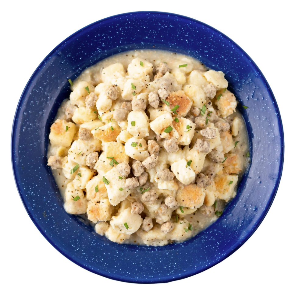 Mountain House Biscuits & Gravy Freeze-Dried Meal - Lightweight Camping & Emergency Food - 10-Year Shelf Life - Perfect for Backpacking, Hiking & Survival Kits