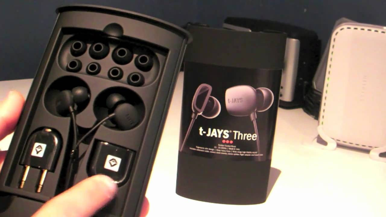JAYS T-JAYS Three Premium In-Ear Headphones - High-Quality Sound for Music, Gaming & Travel