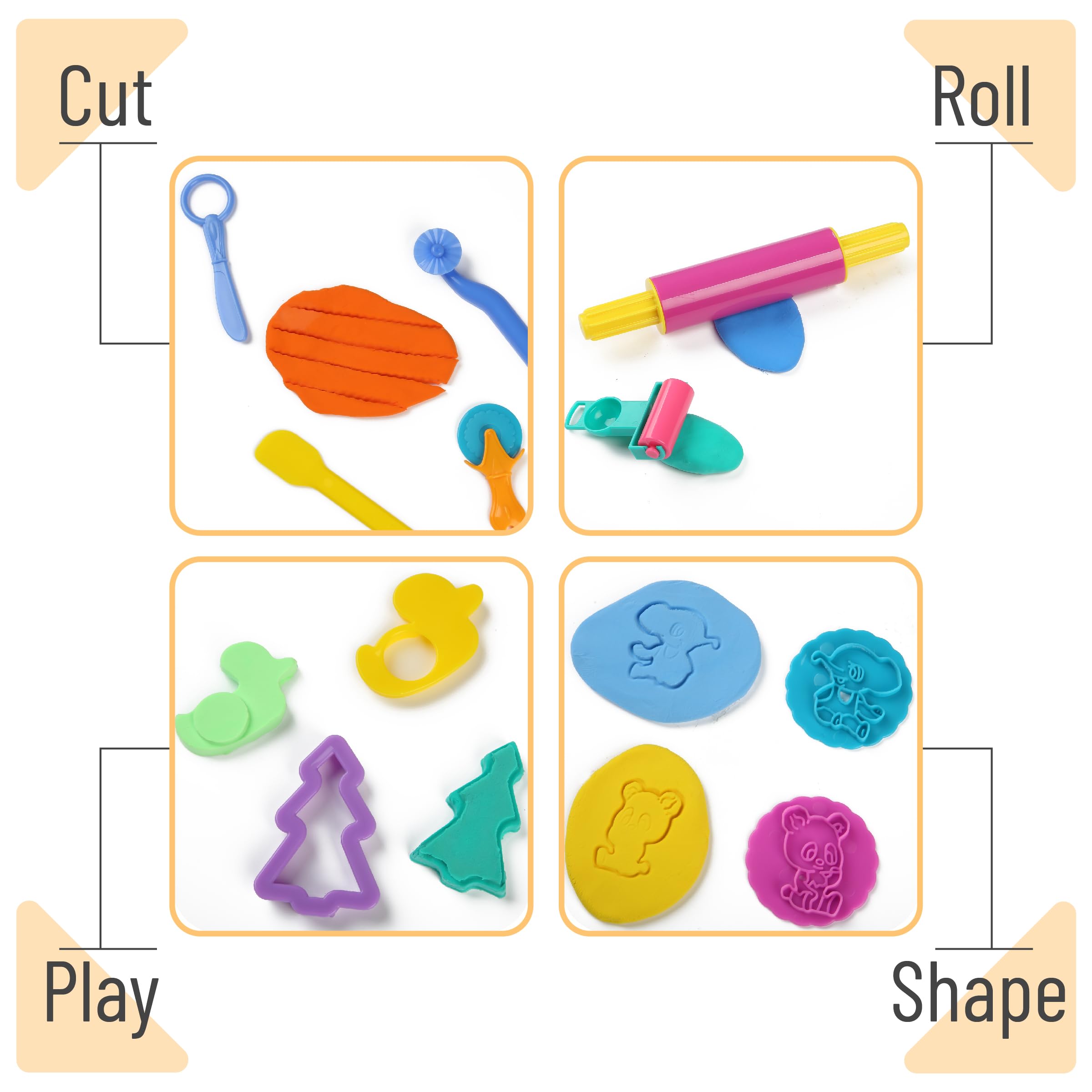 **Mr. Pen 45-Piece Play Dough Tools Kit for Kids – Playdough Molds, Cutters & Accessories – Creative Fun for Arts, Crafts & Sensory Play**