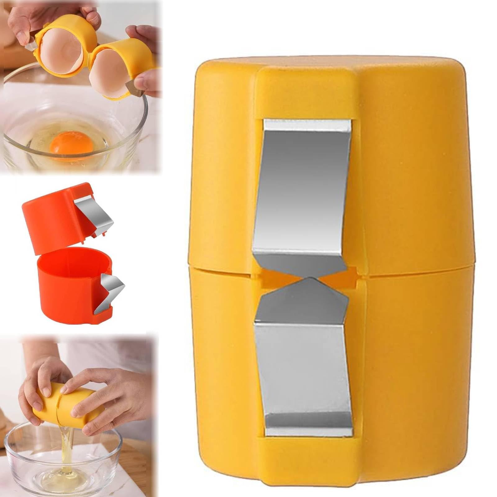 Premium Egg Topper Cutter & Egg Cracker Tool - Easy Hard Boiled Egg Peeler & Shell Opener - Kitchen Gadget for Perfectly Sliced Eggs - Handheld Egg Slicer for Breakfast, Salads & Meal Prep (1 Pack)