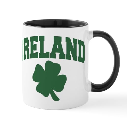 White/Black Inside - Ireland Shamrock Mug