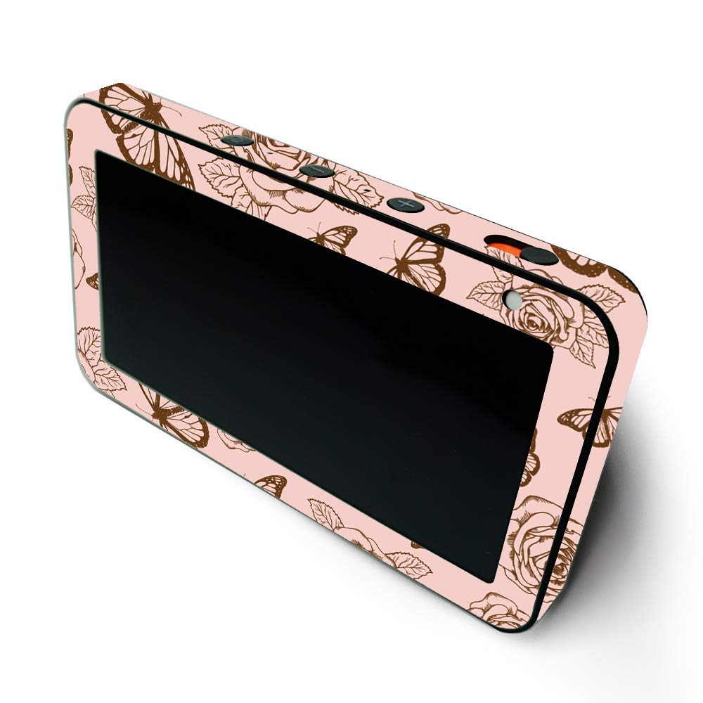 MightySkins Protective Vinyl Wrap Skin for Amazon Echo Show 5 (Gen 1 & Gen 2) - Butterfly Garden Design | Easy to Apply & Remove | Made in USA | Perfect for Home Decor & Personalization