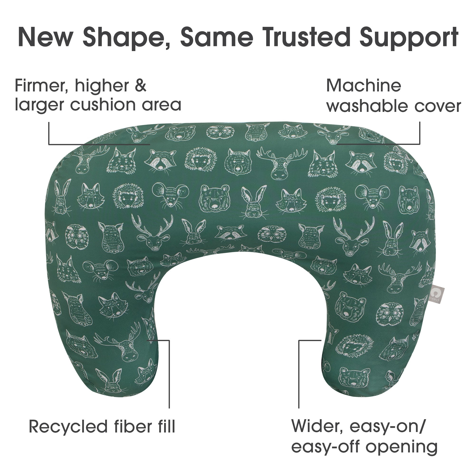 Boppy Original Nursing Pillow and Infant Support - Perfect for Breastfeeding, Bottle Feeding & Tummy Time - Soft, Comfortable & Ergonomic Design for Newborns & Babies