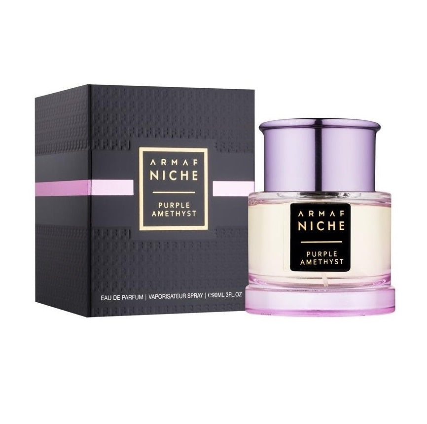 Armaf Niche Purple Amethyst 90ML Eau De Parfum Spray for Women - Luxurious Floral Fragrance for Evening Wear & Special Occasions