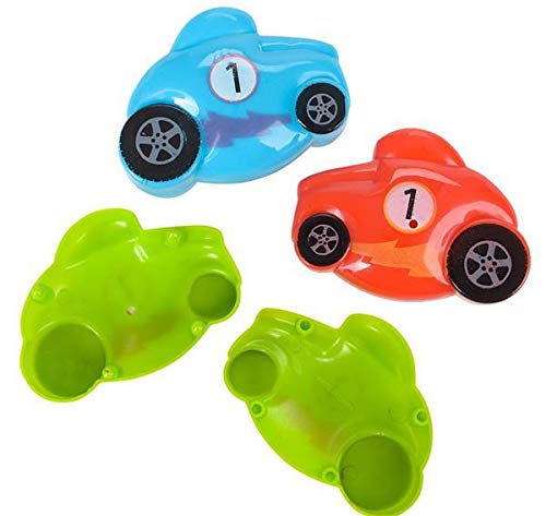 2.5 Inch Plastic Race Car Easter Eggs - Bulk Pack of 576 for Easter Egg Hunts, Party Favors & Classroom Rewards | Durable Toy Cars for Kids | DollarItemDirect