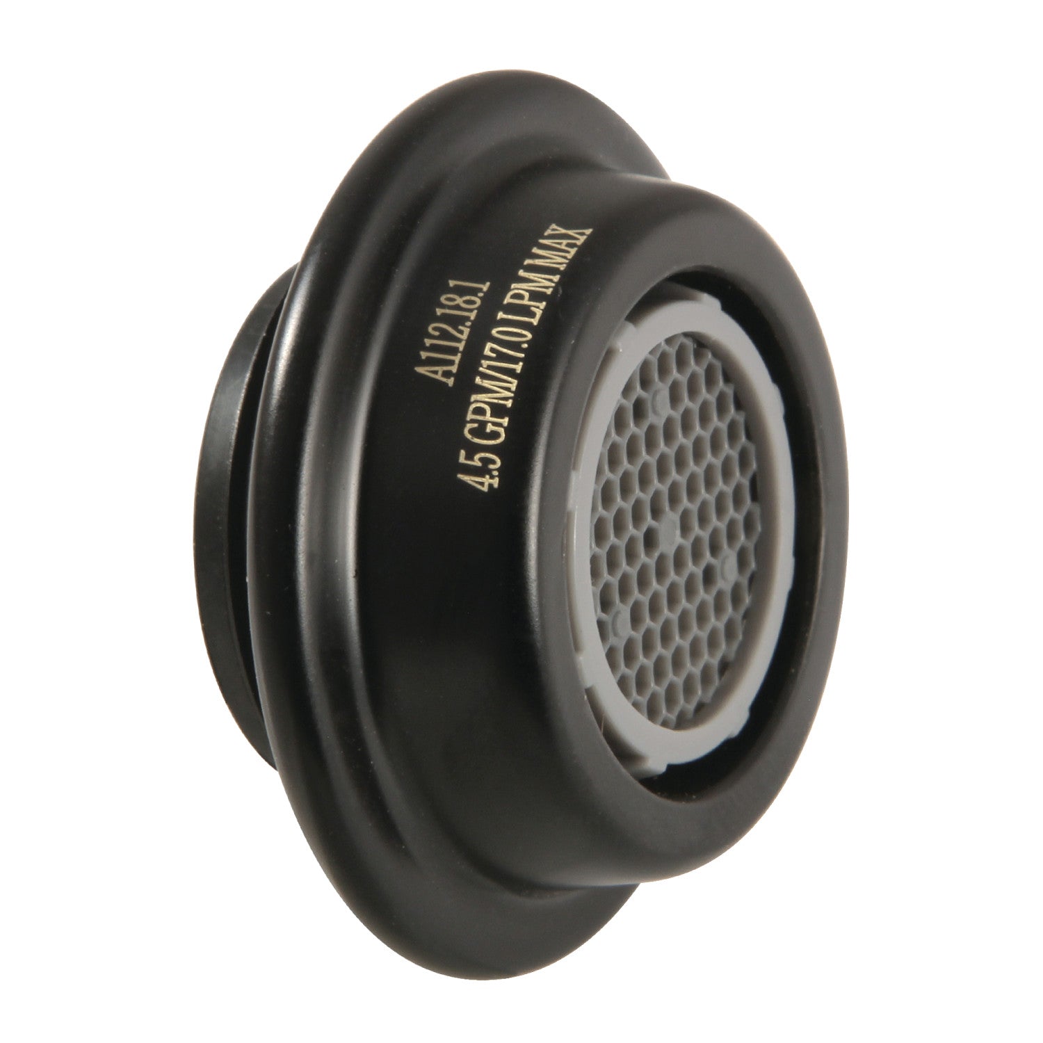 Cal Green KSSA2100 4.5 GPM Male Threaded Water Saving Aerator - Matte Black Finish for Faucets, Sinks & Bathrooms