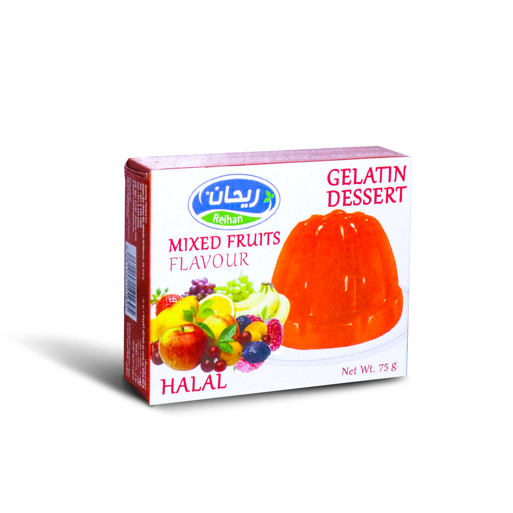 Riehan Mixed Fruit Flavor Jelly Candy 75g - Delicious Chewy Snack for Kids Lunch, Party Favors & Office Treats