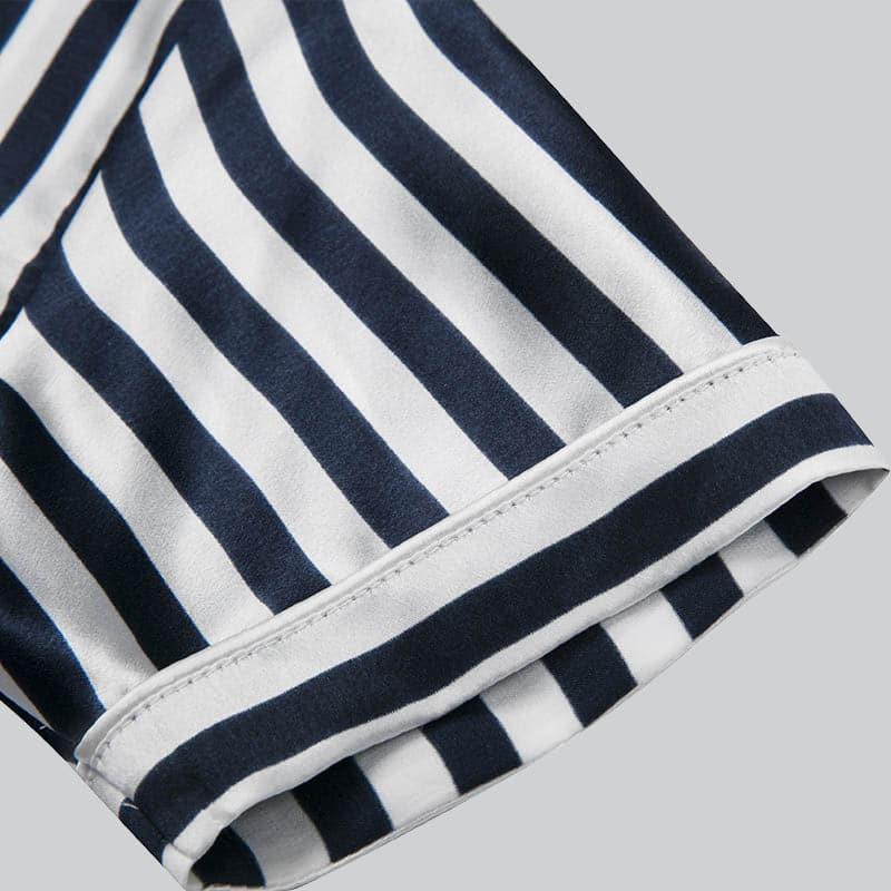 Kids Striped Silk Pajama Set - Soft & Comfortable Sleepwear for Boys & Girls - Perfect for Bedtime, Lounging & Special Occasions
