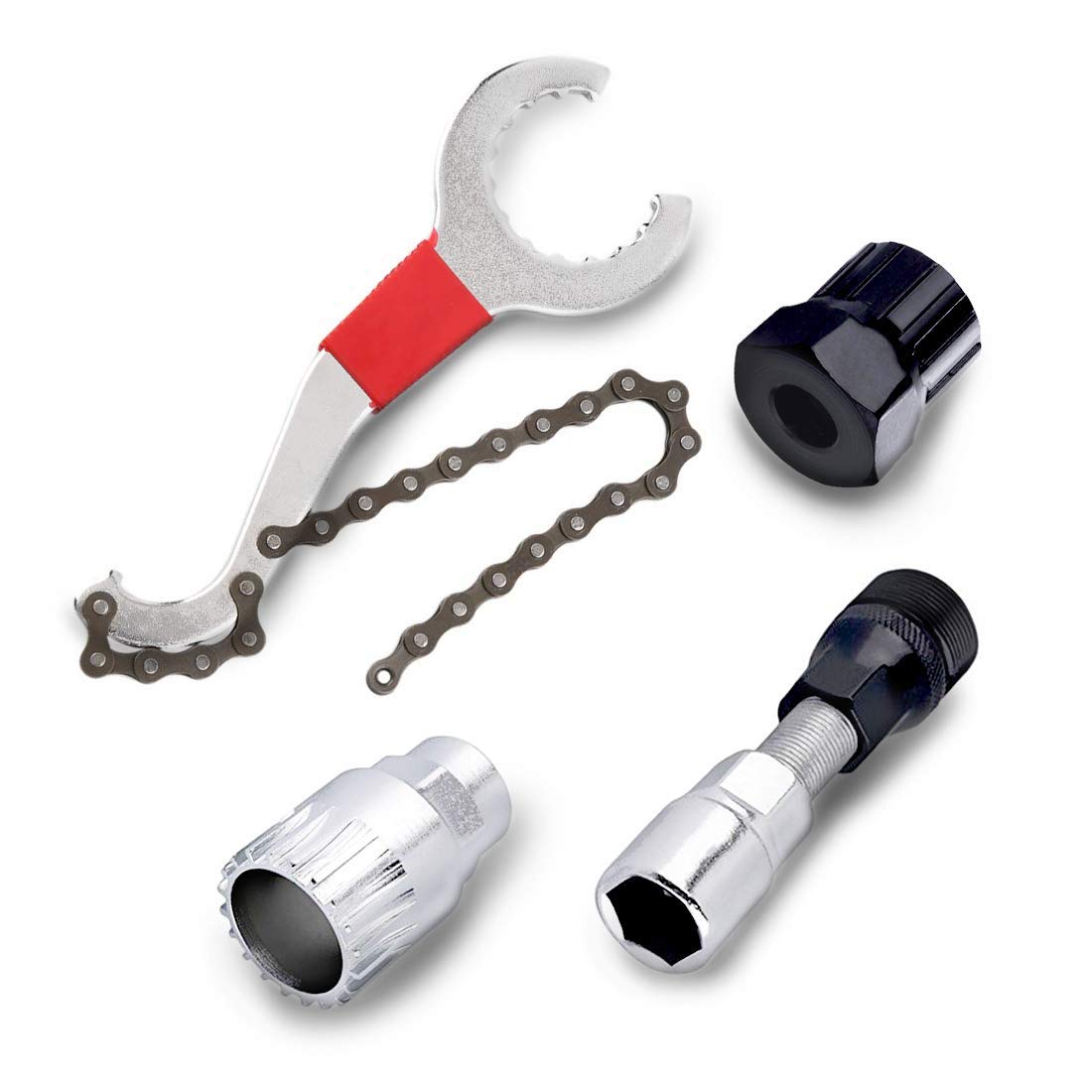 KORADA Professional Mountain Bike Repair Tool Kit - Chain Removal, Bracket Remover, Freewheel Remover & Crank Puller - Complete Bicycle Maintenance Set for Road & MTB Cycling - Perfect for Trail Repairs & Home Workshop Use