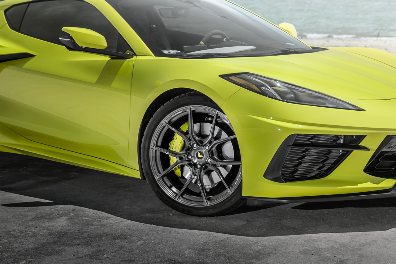 2021 Corvette C8 VPX 101 Liquid Smoke Headlight Tint Film Kit - Premium Automotive Vinyl Wrap for Car Customization (Perfect for Night Driving & Car Shows)