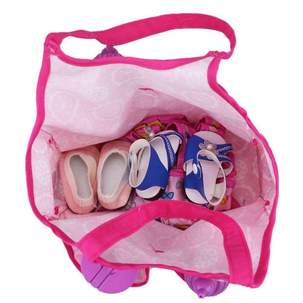 1Pc Mini Doll Handbag - Cute Portable Pouch for Doll Accessories & Storage | Perfect for Girls' Doll Play, Travel & Pretend Play Scenarios