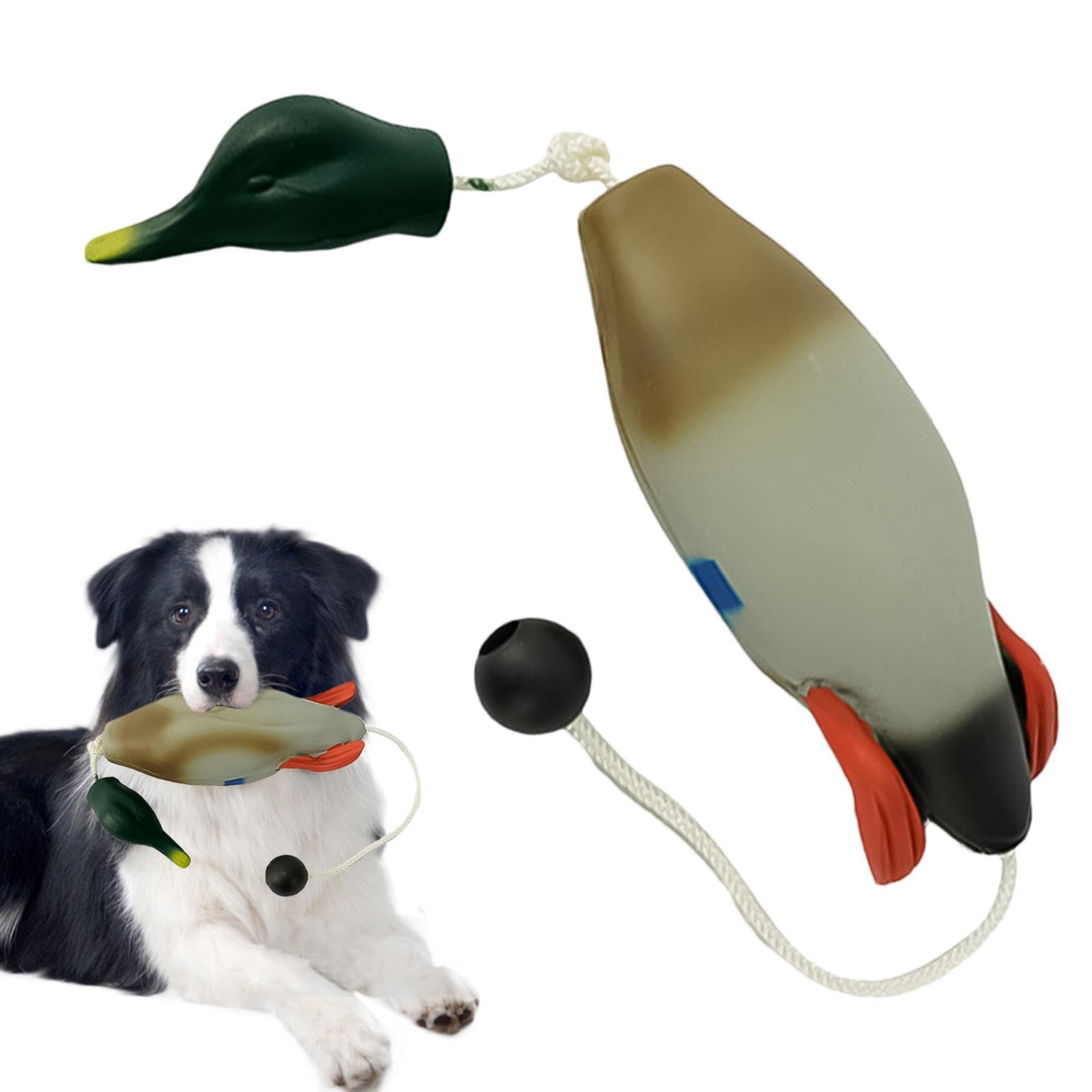 **Durable Duck Dog Toy for Outdoor Training - Realistic Dog Retrieving Toy for Puppies & Adult Dogs - Waterproof & Floatable for Pool, Lake, or Backyard Play**