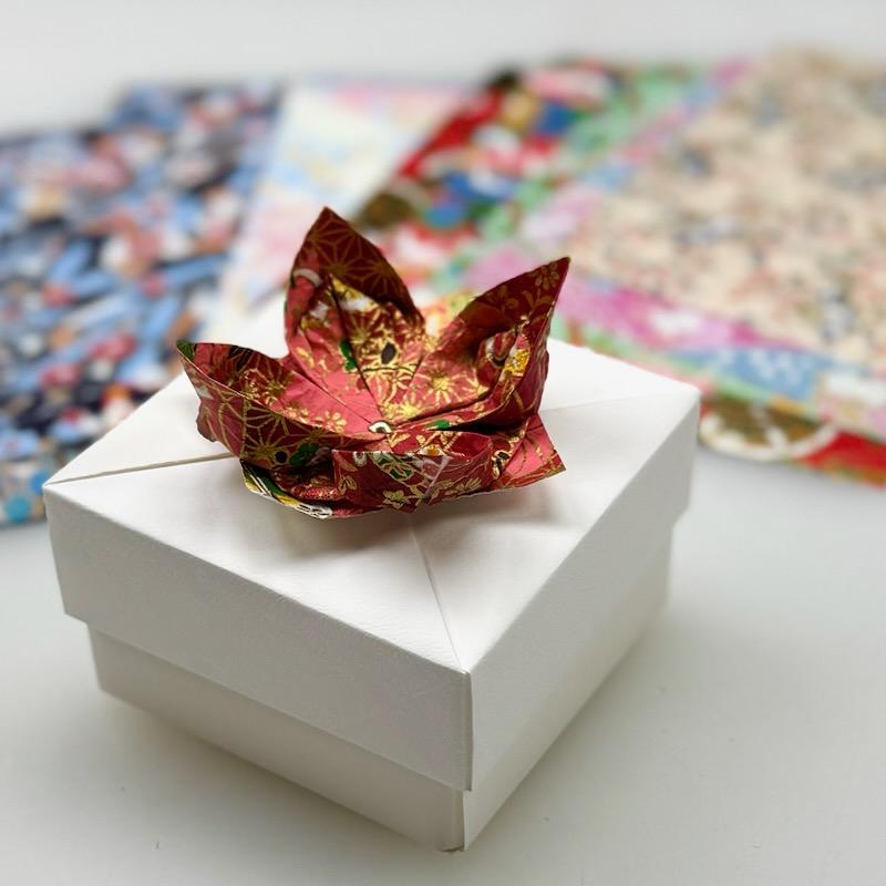 Authentic Yuzen Washi Paper - 12 Sheets Assorted Japanese Red Patterns, 5 7/8 Inch Square (4312) for Origami, Scrapbooking & Japanese Craft Projects