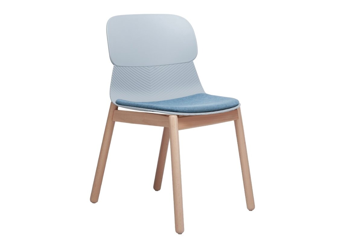 Durable Sammy Plastic Chair with Sturdy Wooden Legs - Perfect for Indoor, Outdoor, Patio, Garden, and Poolside Use