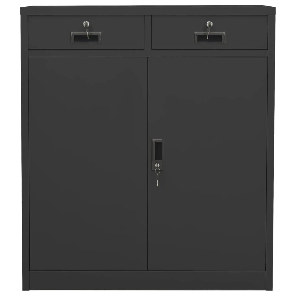 Space Saving Steel Storage Cabinet with Lock - 35.4