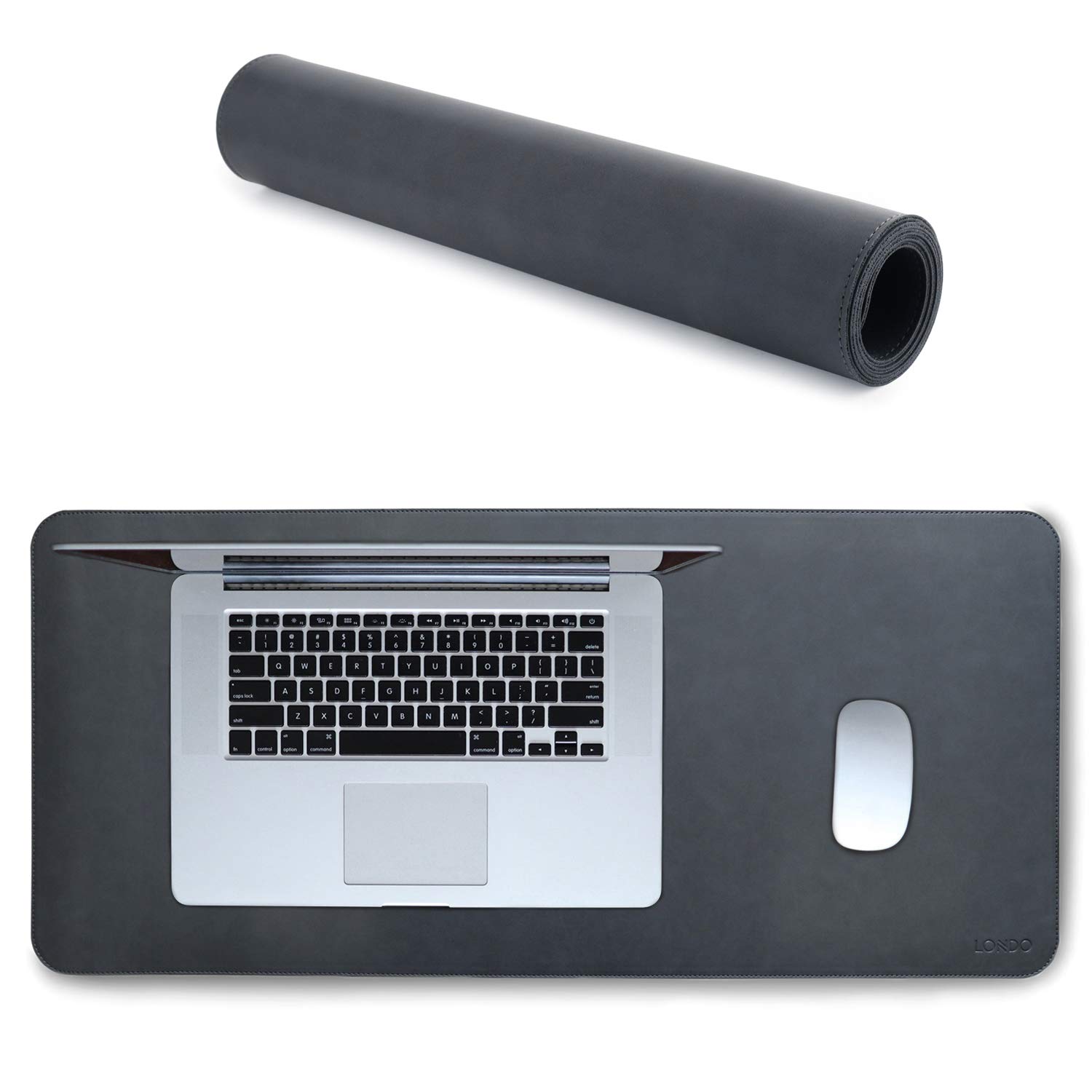Premium Londo Leather Extended Mouse Pad - Large XXL Desk Mat for Office, Gaming & Home Use, Smooth Gliding Surface, Non-Slip Rubber Base, Durable Workstation Accessory - Perfect for Computer, Laptop, Keyboard & Mouse Setup