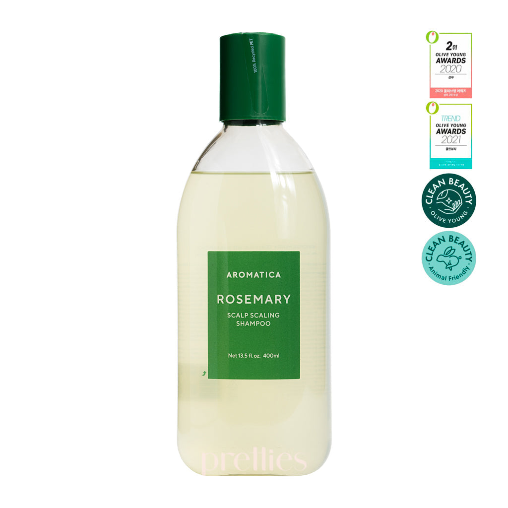 Aromatica Rosemary Scalp Scaling Shampoo 400ml - Deep Cleansing & Dandruff Control for Dry, Itchy Scalp - Perfect for Daily Hair Care & Scalp Treatment
