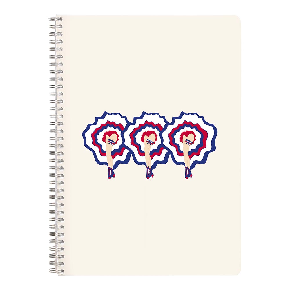 Clairefontaine Moulin Rouge Spiral Bound Notebook - A4 Size (8.3 x 11.7 Inches) Premium French Paper for School, Office & Journaling | Perfect for Note Taking, Sketching & Creative Writing