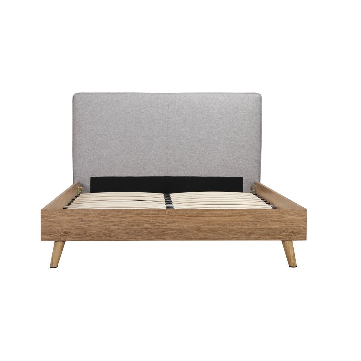 Cassidy Full Platform Bed with Upholstered Headboard - Queen Size Modern Bed Frame with Storage, Upholstered Bed for Bedroom, Guest Room & Master Suite