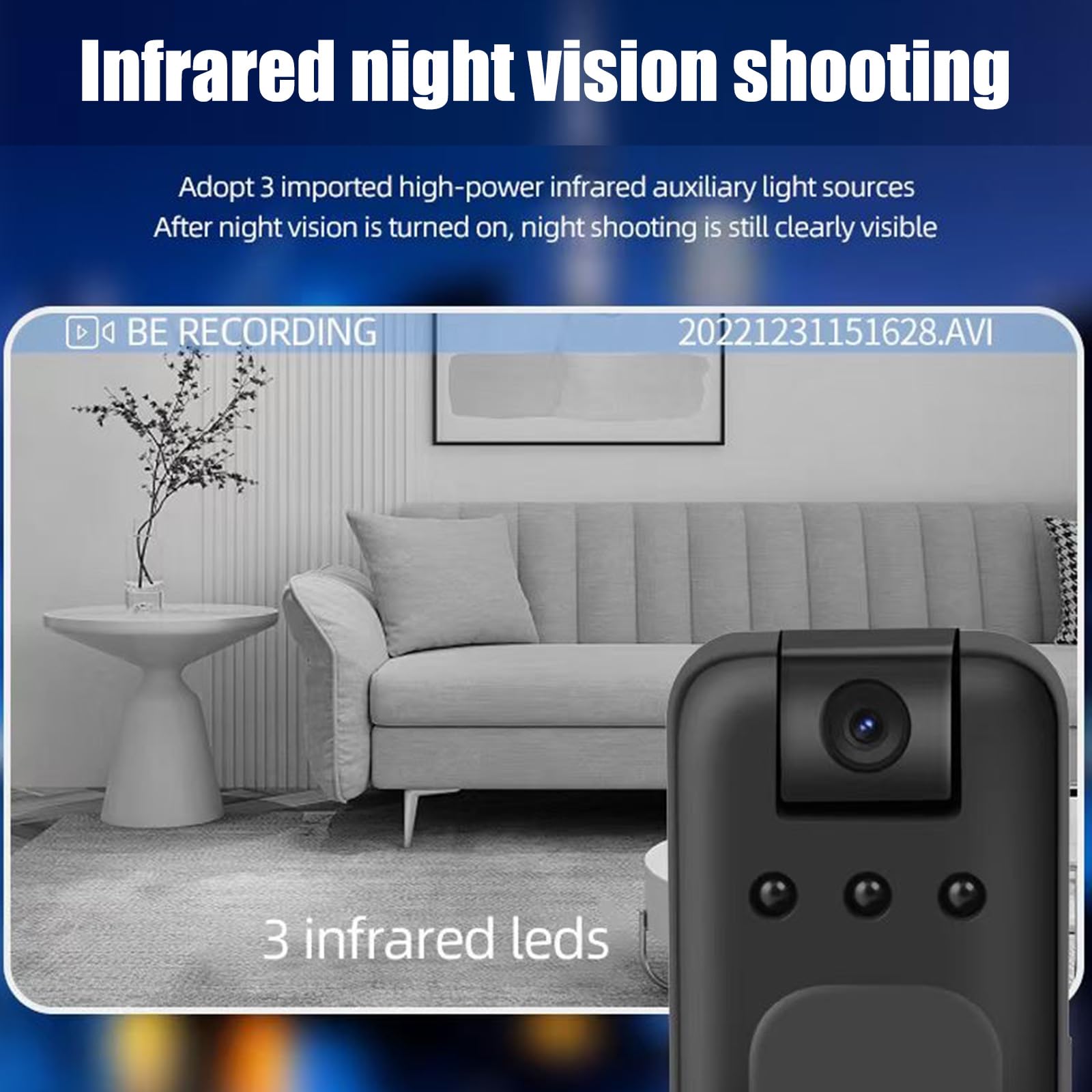 Body Camera with Audio Recording - HD Wearable Video Recorder for Security, Police, Law Enforcement & Personal Safety (Ideal for Night Patrols & Evidence Collection)