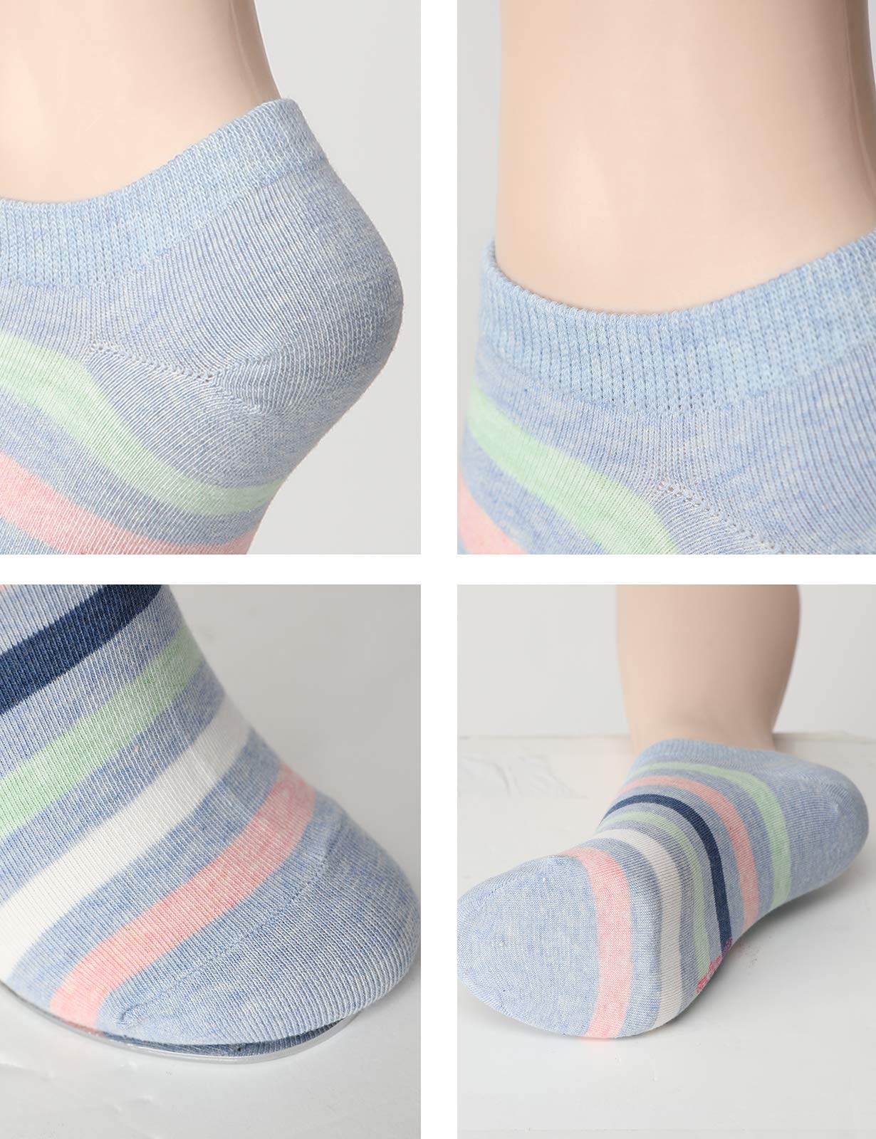 Women's Artistic Pattern Casual Crew Socks - 1/4/5 Pack Multipack - Comfortable Everyday Wear for Work, Gym & Home