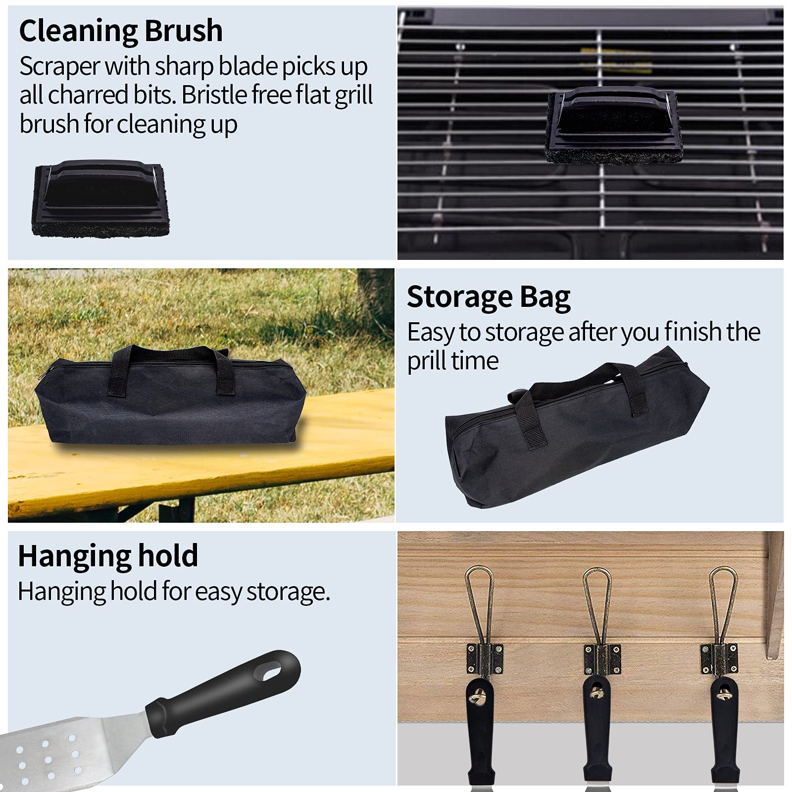23-Piece Griddle Accessories Set for Blackstone & Camp Chef - Premium Flat Top Grill Tools Kit with Basting Cover - Perfect for Outdoor Camping, Backyard BBQs & Indoor Party Cooking