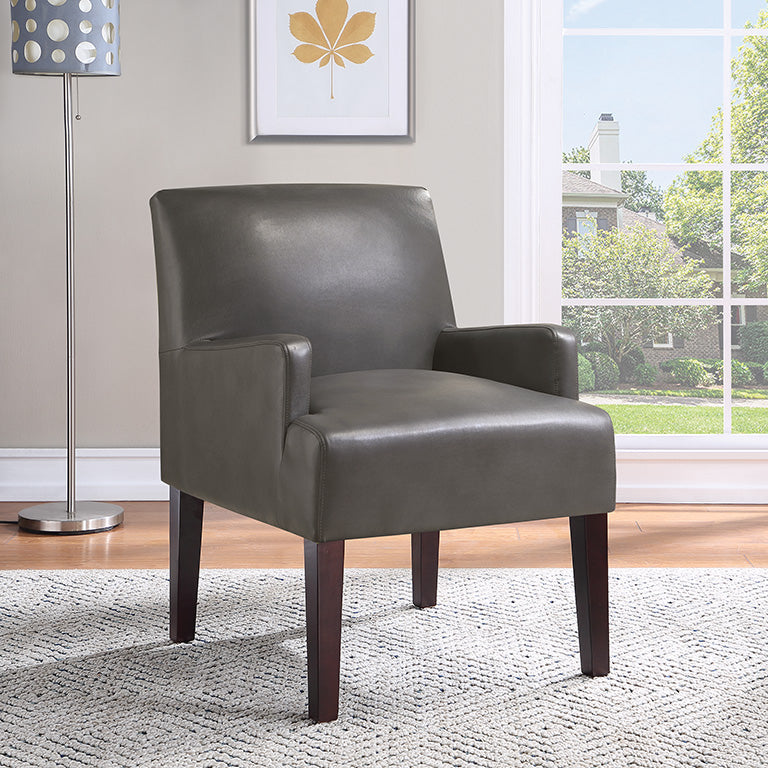 Pewter Faux Leather