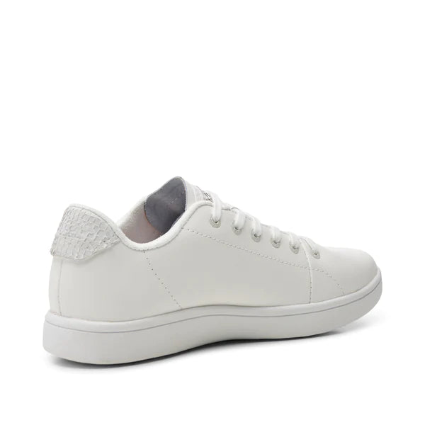 JANE Leather Runners - White Women's Fashion Sneakers for Casual Wear & Everyday Comfort