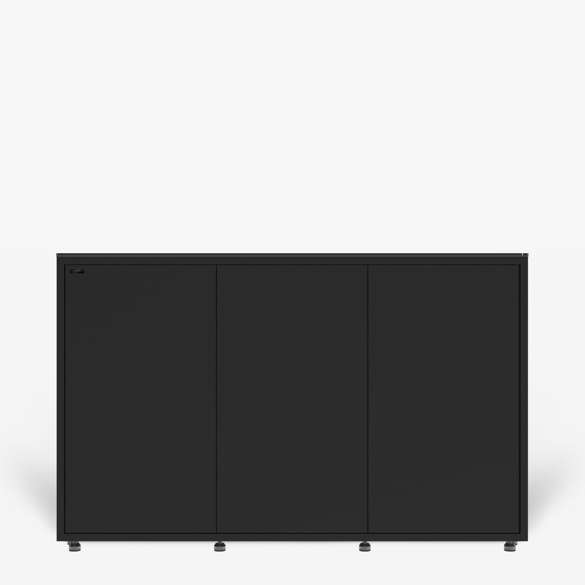 Pre-Assembled MarineShield 6025 Peninsula Cabinet with Glass Sump - Black | Saltwater Aquarium Setup for Reef Tanks & Fish Tanks | Perfect for Home & Office Marine Displays