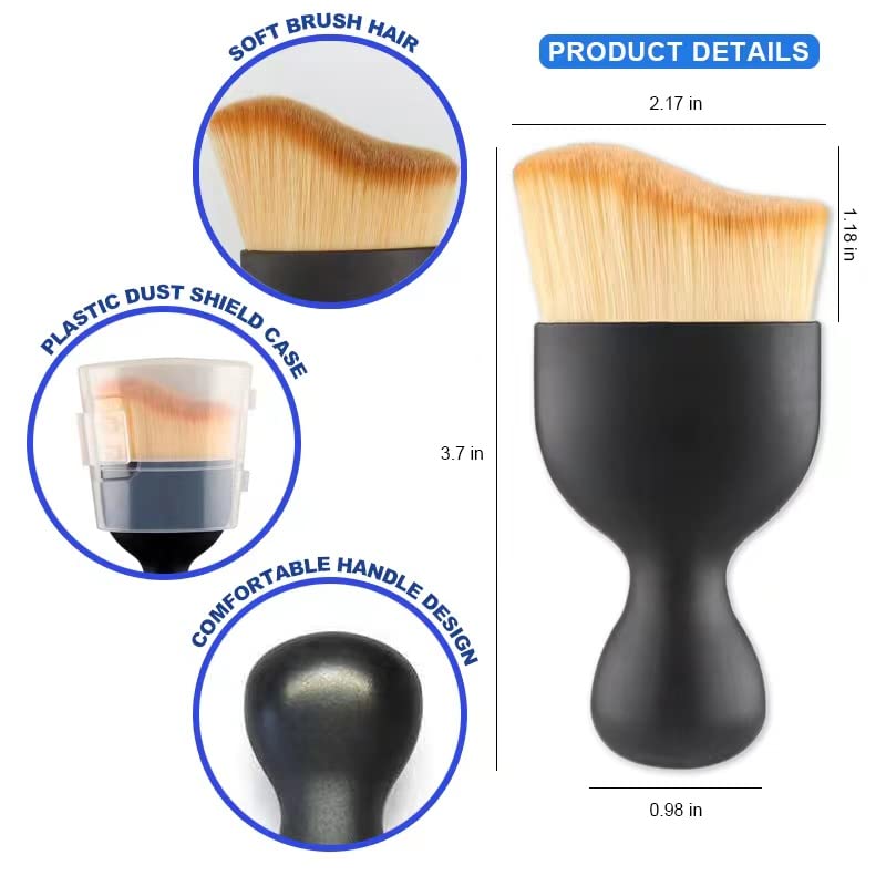 Premium Car Interior Detailing Brush Set - 3PC Soft Bristle Auto Cleaning Brushes for Dashboard, Vents & Upholstery | Gentle Dust Removal Tool for Cars, Home, Office, Computers & Keyboards | Perfect for Detailing Enthusiasts & Professional Cleaners