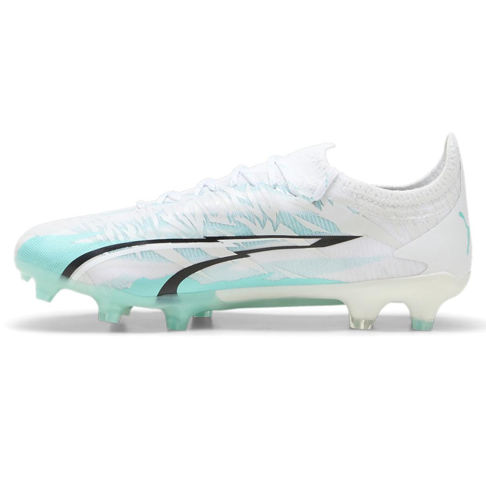 PUMA Women's Ultra Ultimate Rush Firm Ground Soccer Cleats - White (Size 8.5 M) - Lightweight Football Shoes for Artificial Turf & Outdoor Matches - Perfect for Training, Games & Competitive Play