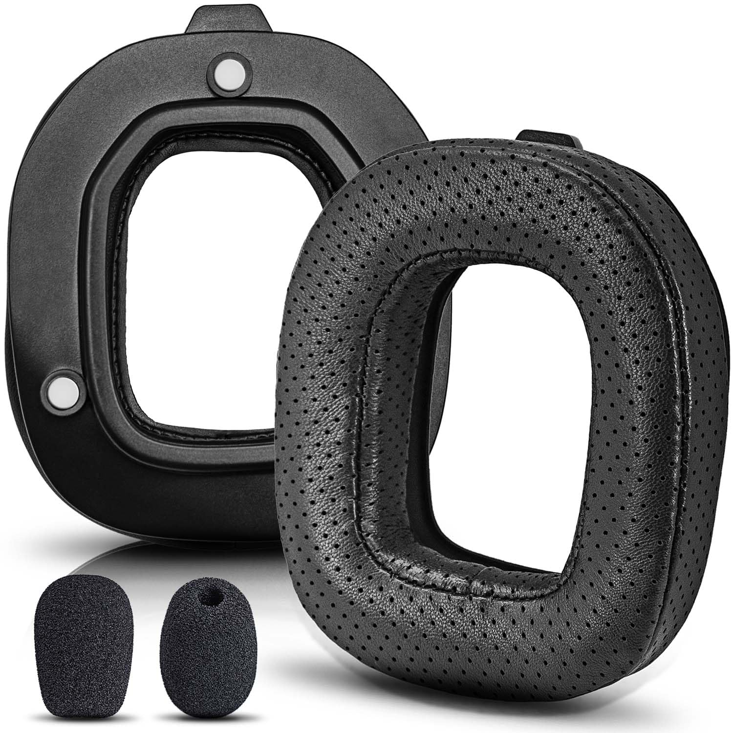 Astro A50 GEN 3 Replacement Ear Pads - Premium Sheepskin Leather Cushions with Breathable Holes | Compatible with A50 GEN 3 Headset | Mod Kit & Accessories | Perfect for Gaming, Streaming & Long Wear Comfort