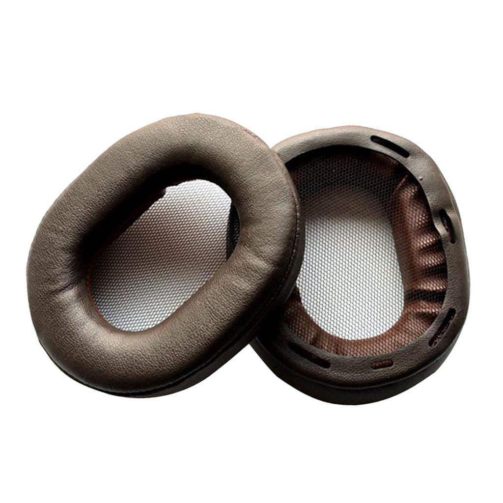 Replacement Earpads Cushions for R RNC RMK2 Headphones - Brown Memory Foam Ear Cushions - Noise Isolation for Studio, Gaming & Travel Use