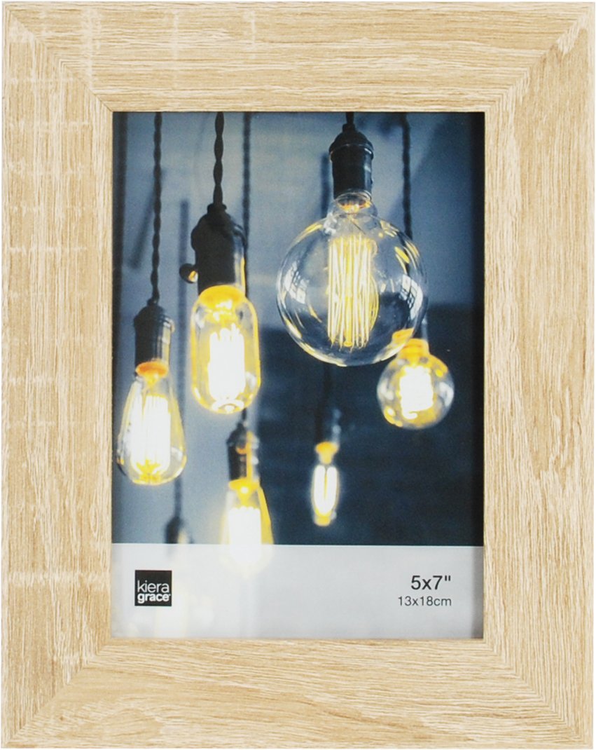 Kieragrace 5x7 Inch Natural Oak Loft Picture Frame - Perfect for Home Decor, Office Display & Gift Giving
