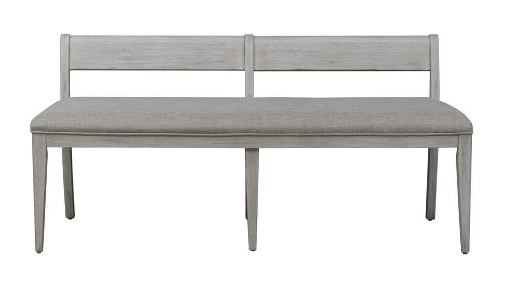 Liberty Furniture INDUSTRIES Antique White Wooden Bench - Farmhouse Style Entryway Seating for Hallway, Living Room & Bedroom