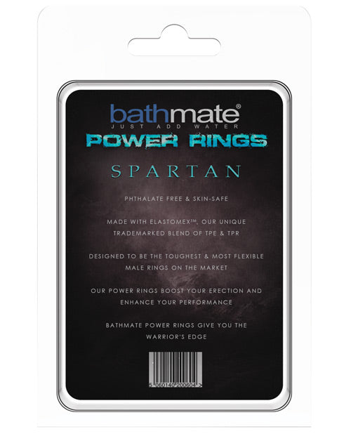 Bathmate Spartan Power Ring Cock Ring for Men - Black Silicone Penis Ring for Enhanced Performance & Pleasure - Perfect for Couples & Solo Play